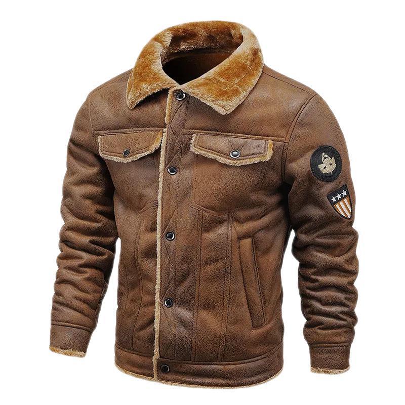 Men's Fur Faux Fur Winter Men's Fashion Casual Windproof Pu Jacket Brown Leather Jacket High Quality Lapel Fur Jacket Plus Fleece Warm 221114, Beige amtoh01
Men's Fur Faux Fur Winter Men's Fashion Casual Windproof Pu Jacket Brown Leather Jacket High Quality Lapel Fur Jacket Plus Fleece Warm 221114, Beige amtoh01