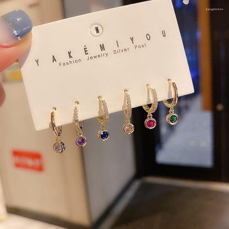 Hoop Earrings 3 Sets Colorful Cubic Zircon Dangle Set For Women Gold Color CZ Stone Jewelry
Hoop Earrings 3 Sets Colorful Cubic Zircon Dangle Set For Women Gold Color CZ Stone Jewelry