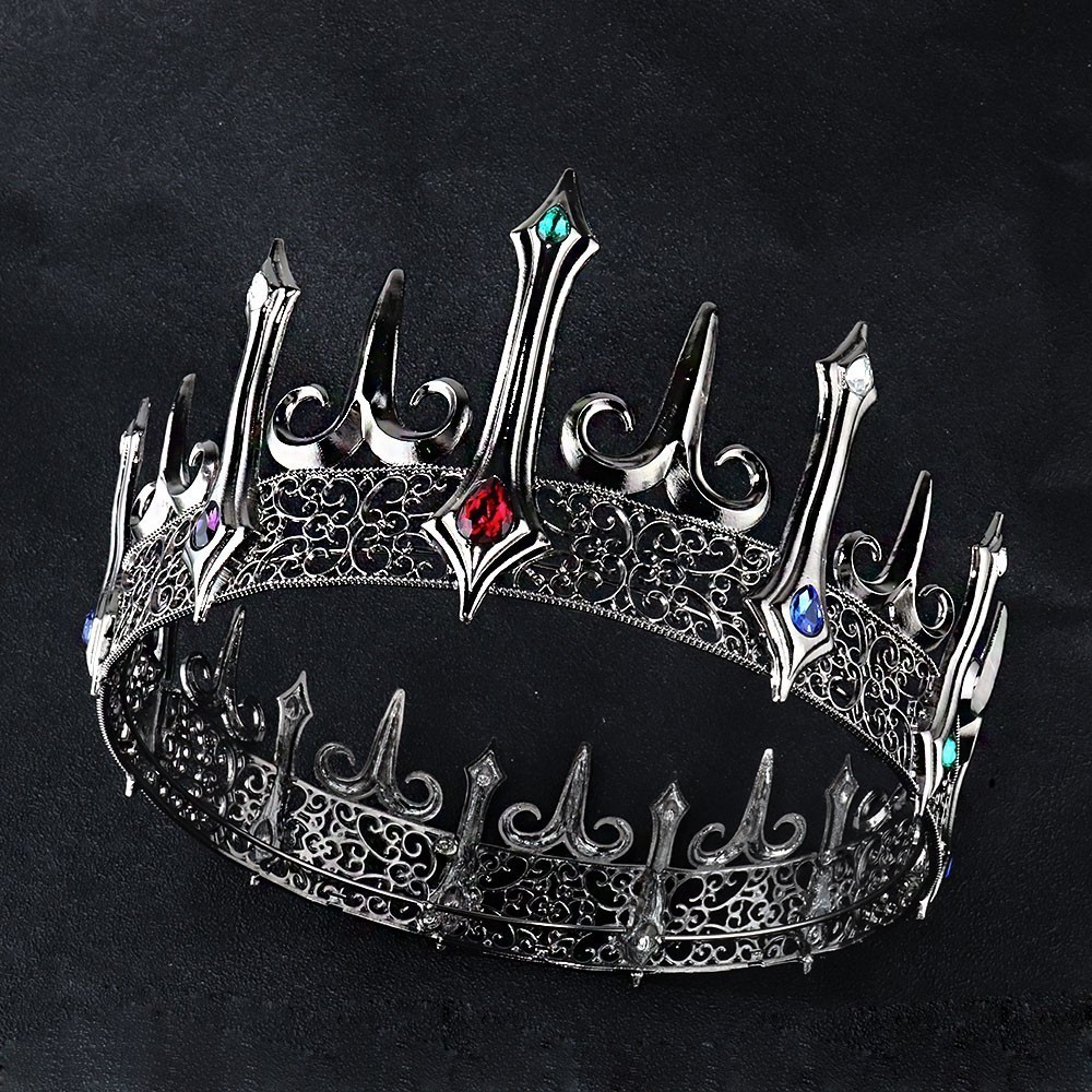 Wedding Hair Jewelry Baroque Vintage Crystal Big Tiaras Black Crowns Royal King Crown For Men Round Retro Prom Party Gothic Costume Accessories 221109
Wedding Hair Jewelry Baroque Vintage Crystal Big Tiaras Black Crowns Royal King Crown For Men Round Retro Prom Party Gothic Costume Accessories 221109