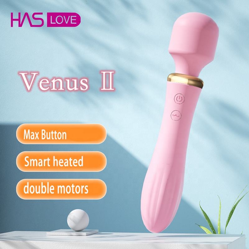 Heated double heads dildo vibrator 20 modes adult vibrator for women sex toys