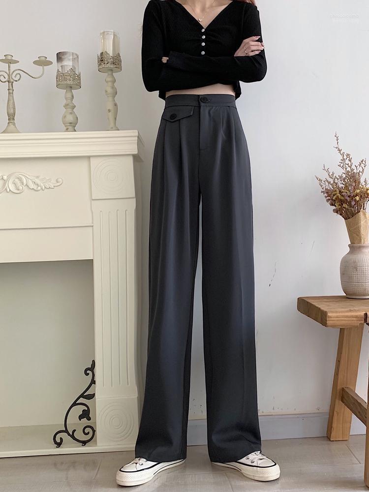 Women's Pants High Waist Drape Black Suit Women's Straight Loose Mop Casual Summer Fashion & Capris
Women's Pants High Waist Drape Black Suit Women's Straight Loose Mop Casual Summer Fashion & Capris