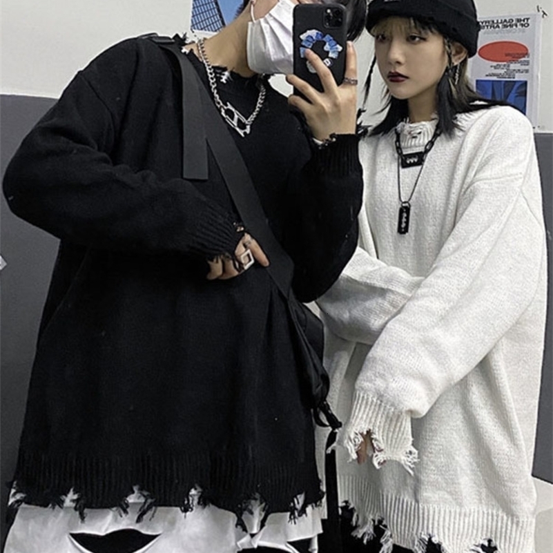 Men's Sweaters PFNW Torn Sweater Hip Hop Dark Style Streetwear Solid Hollow Out Rotten Edge O-neck Pullover Autumn Casual Tops Male 221114, White
Men's Sweaters PFNW Torn Sweater Hip Hop Dark Style Streetwear Solid Hollow Out Rotten Edge O-neck Pullover Autumn Casual Tops Male 221114, White