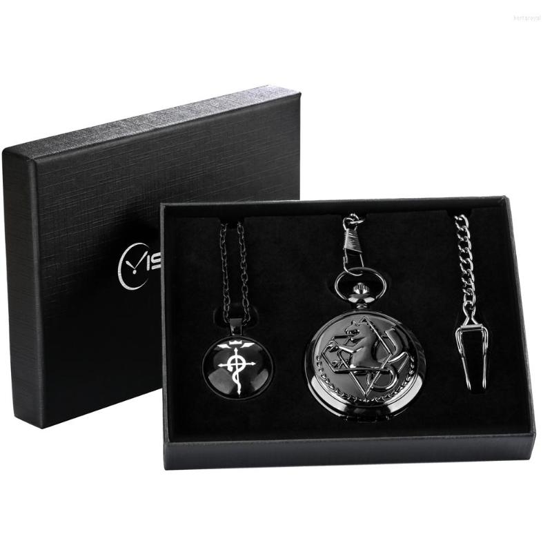 Pocket Watches 3PCS Necklace Watch Retro Tone Fullmetal Gifts Sets For Men Anime Cosplay Pendant Black Quartz Clock Reloj De Bolsillo, Pocket gift set 01
Pocket Watches 3PCS Necklace Watch Retro Tone Fullmetal Gifts Sets For Men Anime Cosplay Pendant Black Quartz Clock Reloj De Bolsillo, Pocket gift set 01