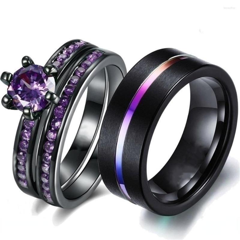 Wedding Rings 1pc Romantic Diamond For Women Men Simple Purple Crystal Finger BFF Couple Ring Party Trendy Jewelry Accessories
Wedding Rings 1pc Romantic Diamond For Women Men Simple Purple Crystal Finger BFF Couple Ring Party Trendy Jewelry Accessories