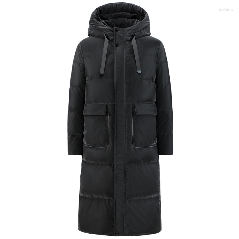 Men' Down Fashion Winter Men Long Jackets Hooded Solid Thick Warm 90% White Duck Parkas Windbreaker Coat With Pockets, Black
Men' Down Fashion Winter Men Long Jackets Hooded Solid Thick Warm 90% White Duck Parkas Windbreaker Coat With Pockets, Black