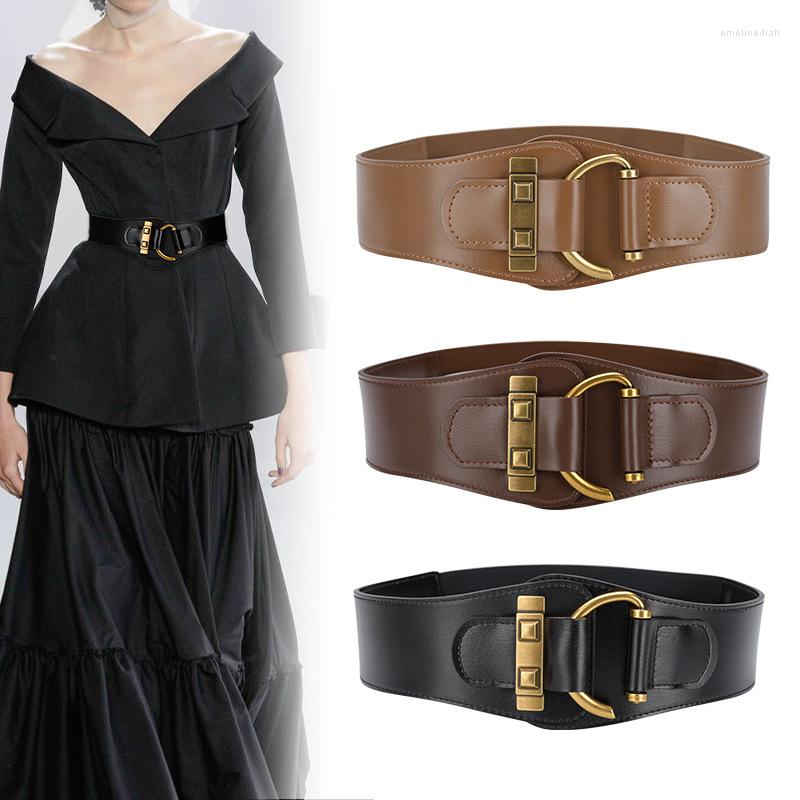Belts Vintage Waist Strap For Women Leather Tightness High Quality Seal Women's Elastic Belt With Coat Dress Wholesale, Black
Belts Vintage Waist Strap For Women Leather Tightness High Quality Seal Women's Elastic Belt With Coat Dress Wholesale, Black