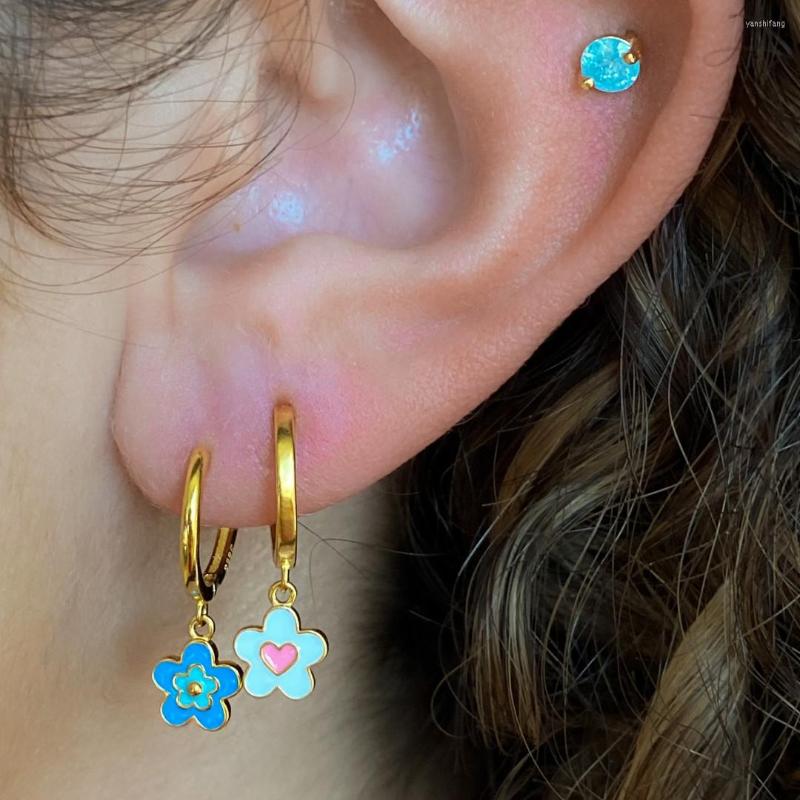 Dangle Earrings Ins Stainless Steel Flower Pendant Romantic Sweet Heart For Women Girls Fashion Jewelry Gift
Dangle Earrings Ins Stainless Steel Flower Pendant Romantic Sweet Heart For Women Girls Fashion Jewelry Gift