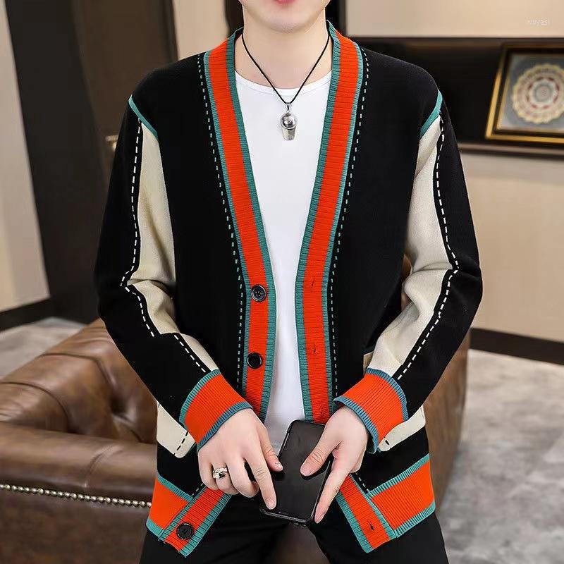 Men's Sweaters European Station Men's Knitted Sweater Jacket Autumn Winter Loose Top Clothes Color Matching Cardigan Korean Version, Black
Men's Sweaters European Station Men's Knitted Sweater Jacket Autumn Winter Loose Top Clothes Color Matching Cardigan Korean Version, Black