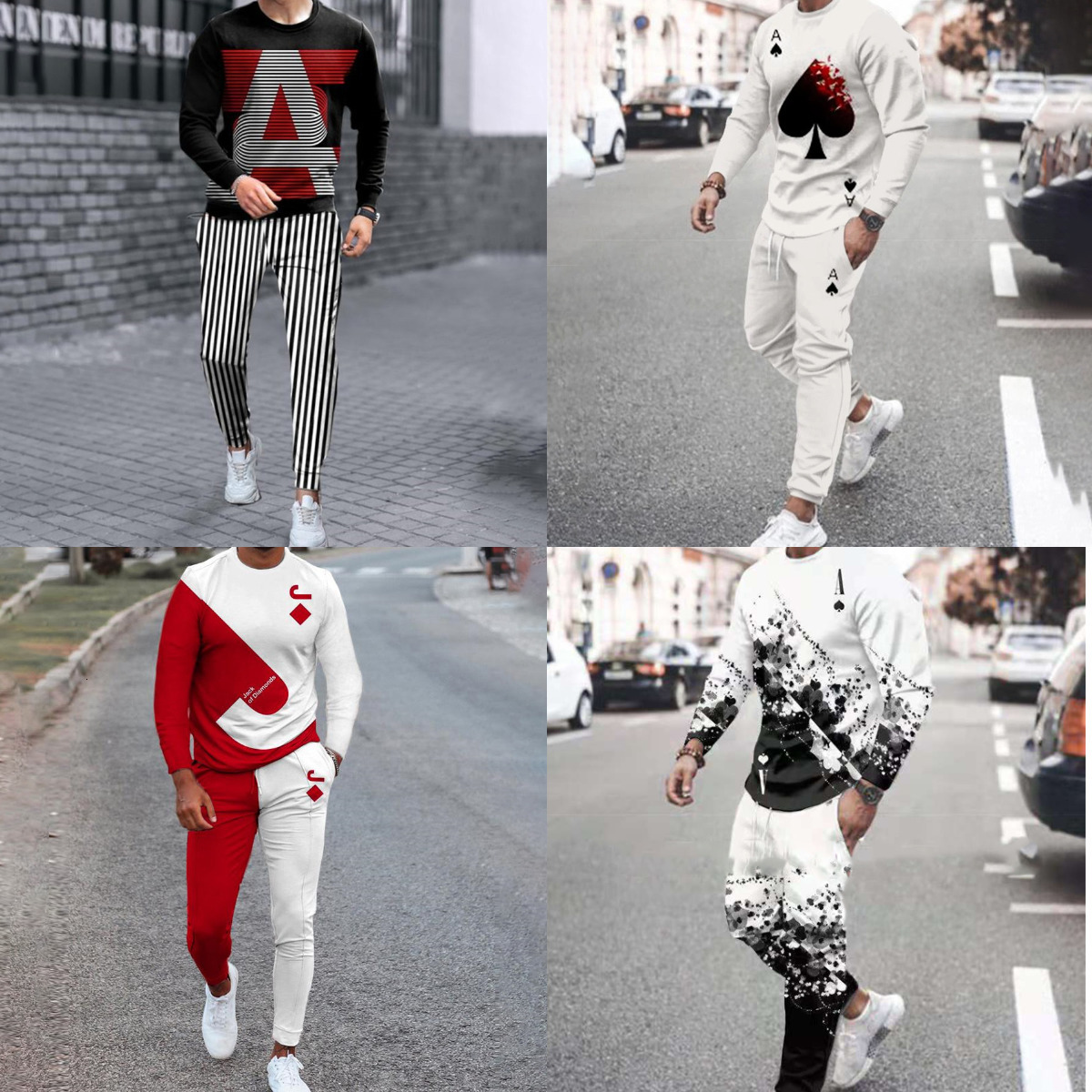Men' Tracksuits Men' Playing Cards Set Tracksuits 3D Print Long Sleeve TShirt Set Streetwear Casual Two piece Male Oversize Men Tshirt Suit 221114, Tc1099
Men' Tracksuits Men' Playing Cards Set Tracksuits 3D Print Long Sleeve TShirt Set Streetwear Casual Two piece Male Oversize Men Tshirt Suit 221114, Tc1099
