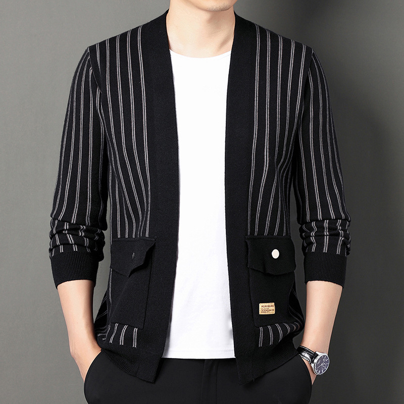 Men's Sweaters Autumn Knit Cardigan Men Korean Fashion Striped Thin Slim Sweater Coat Jacket Business Casual Knit Cardigan Men's Clothes 221114, Xxxl
Men's Sweaters Autumn Knit Cardigan Men Korean Fashion Striped Thin Slim Sweater Coat Jacket Business Casual Knit Cardigan Men's Clothes 221114, Xxxl