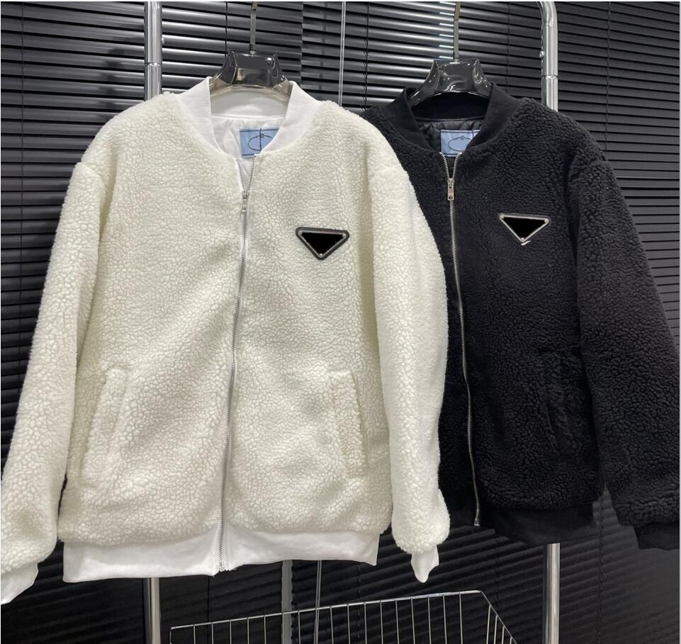 Prrra Original Design Women's Wool of Lamb Jackets Embroidered Coat Letters Inverted Triangle Outerwear Black White Fashion Winter Warm Fur Coats
Prrra Original Design Women's Wool of Lamb Jackets Embroidered Coat Letters Inverted Triangle Outerwear Black White Fashion Winter Warm Fur Coats