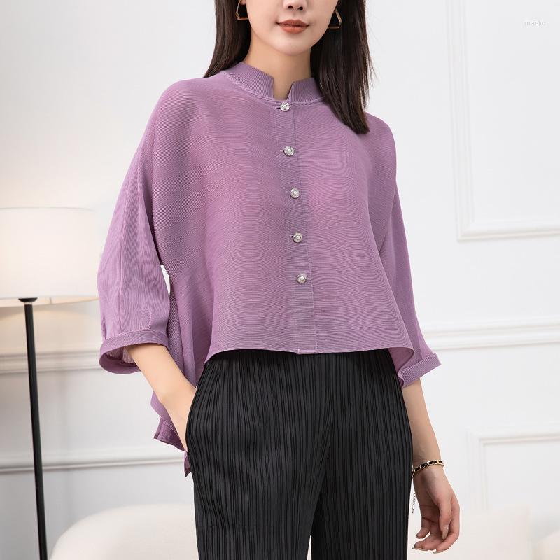 Women's Jackets Miyake Pleated Women's Early Autumn Coat Stand Collar Single Breasted Loose Large Size Irregular Crop Top, Picture color
Women's Jackets Miyake Pleated Women's Early Autumn Coat Stand Collar Single Breasted Loose Large Size Irregular Crop Top, Picture color