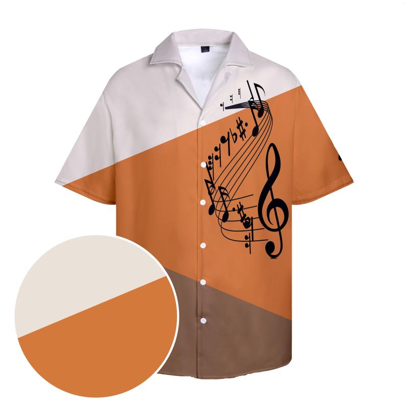 Men's Casual Shirts Men's Hawaii Tops Sheet Music Three-color Stitching Printed Retro Style Clothing Button Down Summer Plus Size, R101434
Men's Casual Shirts Men's Hawaii Tops Sheet Music Three-color Stitching Printed Retro Style Clothing Button Down Summer Plus Size, R101434