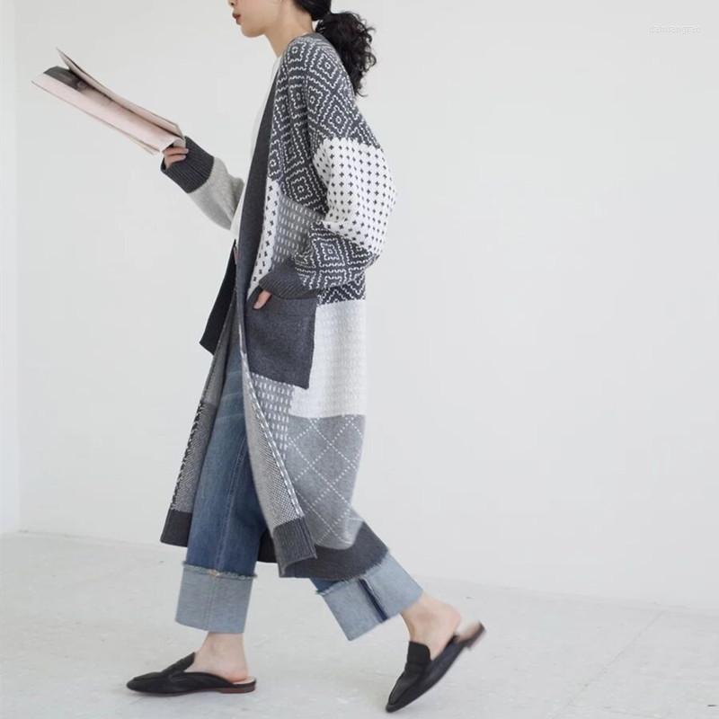 Women's Knits Sweaters For Women Fashion 2022 Geometric Print Long Knitted Sweater Ladies Sleeve Chic Casual Cardigan Tops ZZ701
Women's Knits Sweaters For Women Fashion 2022 Geometric Print Long Knitted Sweater Ladies Sleeve Chic Casual Cardigan Tops ZZ701