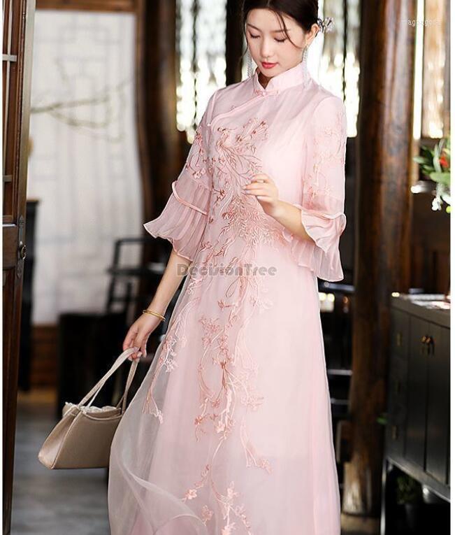 Ethnic Clothing 2022 Improved Qipao Women Dress Classic Lace Cheongsam Oriental Loose Casual Vintage Elegant Chiffon A34
Ethnic Clothing 2022 Improved Qipao Women Dress Classic Lace Cheongsam Oriental Loose Casual Vintage Elegant Chiffon A34