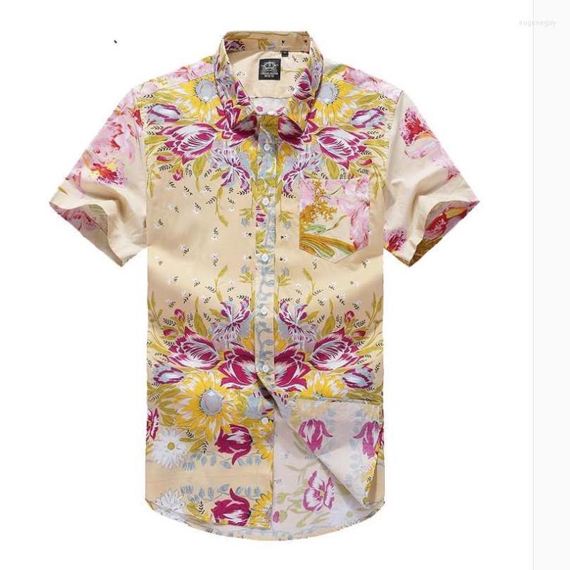 Men's Casual Shirts European And American Men's Wear Summer 2022 Short Sleeve Lapel Single Breasted Court Flower Print Fashion Shirt, Yellow
Men's Casual Shirts European And American Men's Wear Summer 2022 Short Sleeve Lapel Single Breasted Court Flower Print Fashion Shirt, Yellow