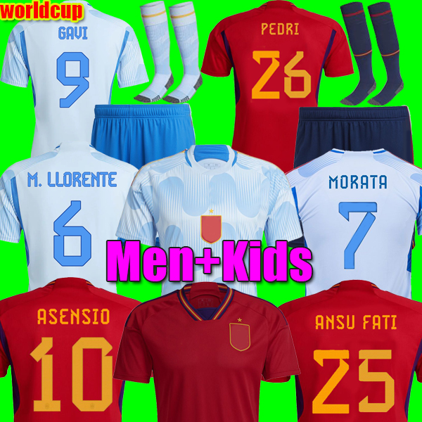 #25 ANSU FATI Spain soccer jerseys 22 23 Espana #26 PEDRI ASENSIO MORATA KOKE GAVI FERRAN 2022 World Cup LAPORTE OLMO fans Player version football shirt men kids kit socks, Home
#25 ANSU FATI Spain soccer jerseys 22 23 Espana #26 PEDRI ASENSIO MORATA KOKE GAVI FERRAN 2022 World Cup LAPORTE OLMO fans Player version football shirt men kids kit socks, Home