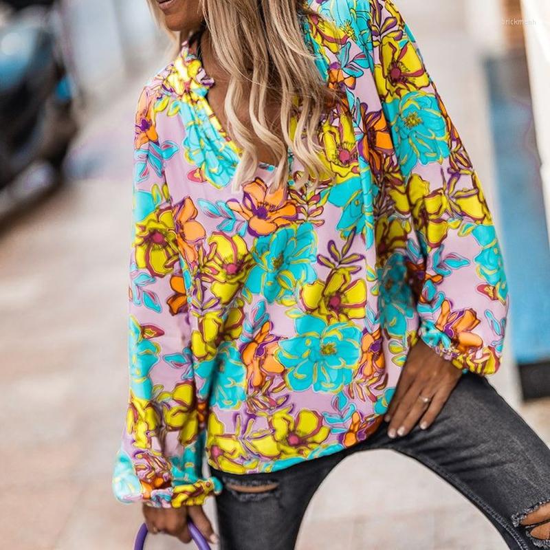 Women' Blouses Streetwear Women Vintage Floral Printed Long Sleeve Shirt Blouse Autumn Fashion Loose V Neck Office Ladies Commuter Tops, 01 print
Women' Blouses Streetwear Women Vintage Floral Printed Long Sleeve Shirt Blouse Autumn Fashion Loose V Neck Office Ladies Commuter Tops, 01 print