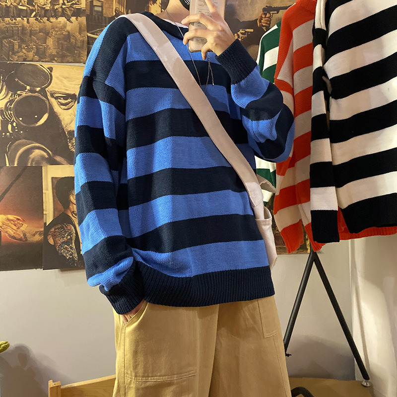 Men's Sweaters SALSPOR Men's Pullover Loose Knit Round Neck Sweater Port Stripe Couple Coat Casual Color Contrast Stretch Top Warm Pullover 221111, Black
Men's Sweaters SALSPOR Men's Pullover Loose Knit Round Neck Sweater Port Stripe Couple Coat Casual Color Contrast Stretch Top Warm Pullover 221111, Black