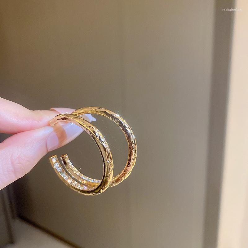 Hoop Earrings Lovelink Exquisite Gold Color Hollow Round Irregular Pattern Women Simple Zircon Metal Girls Jewelry
Hoop Earrings Lovelink Exquisite Gold Color Hollow Round Irregular Pattern Women Simple Zircon Metal Girls Jewelry