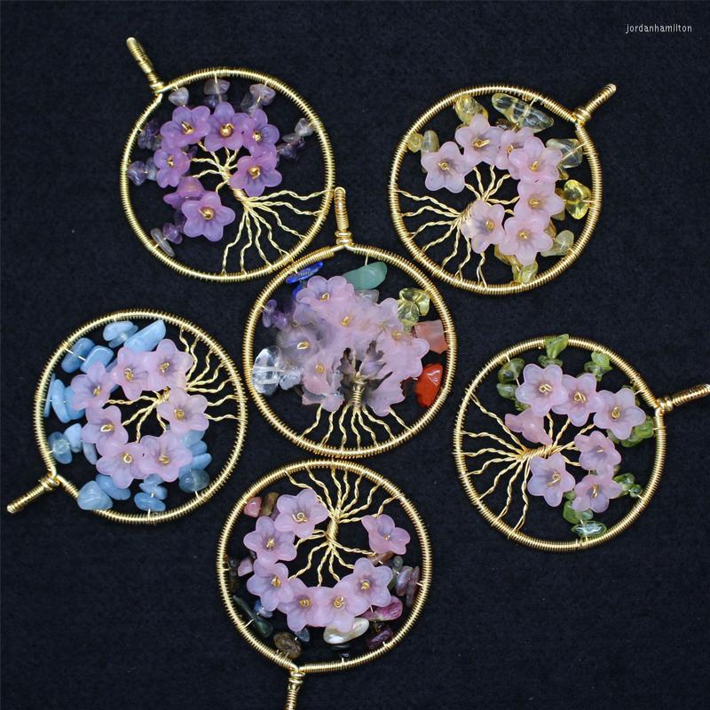 Pendant Necklaces Chakra Natural Gem Stone Pendants Flower Wire Wrap Amethysts Peridots Charm Reiki Healing Crystal Suspension Women Gifts
Pendant Necklaces Chakra Natural Gem Stone Pendants Flower Wire Wrap Amethysts Peridots Charm Reiki Healing Crystal Suspension Women Gifts