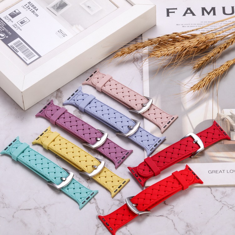 YEZHOU 38/42 mm eplacement Monochrome Silicone Woven smart watch bands Strap accessories for Apple watch Series
YEZHOU 38/42 mm eplacement Monochrome Silicone Woven smart watch bands Strap accessories for Apple watch Series