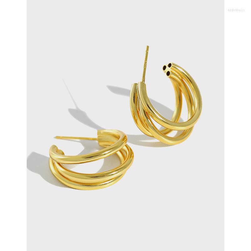 Stud Earrings Authentic 925 Sterling Silver White/golds 3-Rows Layers Geometric Triple JEWELRY C-YH384
Stud Earrings Authentic 925 Sterling Silver White/golds 3-Rows Layers Geometric Triple JEWELRY C-YH384