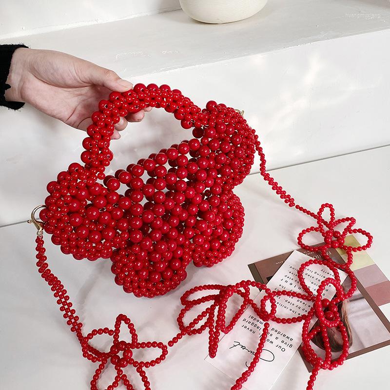 Evening Bags Fashion Acrylic Bead Flower Bag Ladies Hand-woven Handbag Beaded Crossbody Pearl Women Shoulder Hollow Out Purses 2022, Pink 1
Evening Bags Fashion Acrylic Bead Flower Bag Ladies Hand-woven Handbag Beaded Crossbody Pearl Women Shoulder Hollow Out Purses 2022, Pink 1