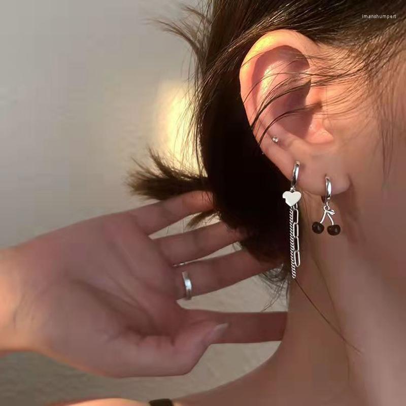 Hoop Earrings 2022 Korean Trendy Cute Asymmetric Cherry Buckle For Women Exquisite Heart Tassel Statement Simple Ear Brincos
Hoop Earrings 2022 Korean Trendy Cute Asymmetric Cherry Buckle For Women Exquisite Heart Tassel Statement Simple Ear Brincos