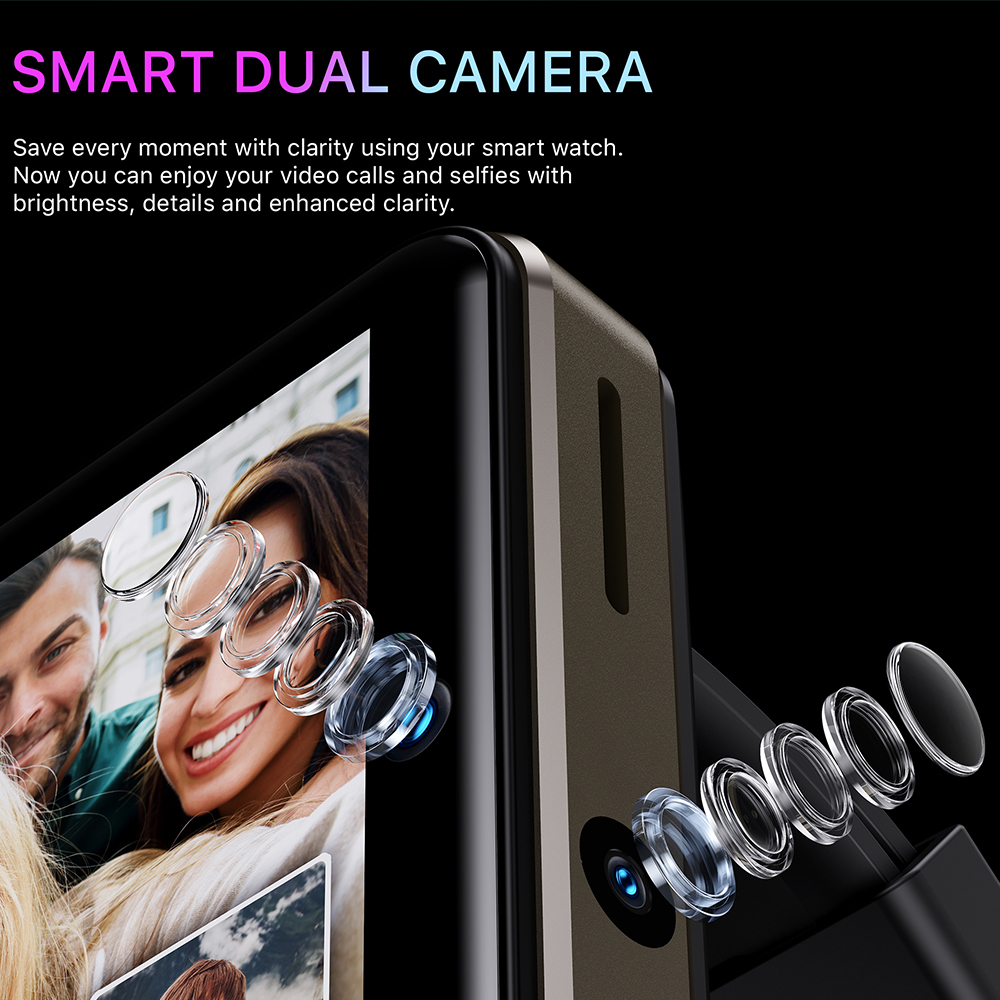 Smart Watches DM100 Watch Men 4G Android Dual Camera 2080 mAh Battery Wifi GPS Big Screen watch for 221114