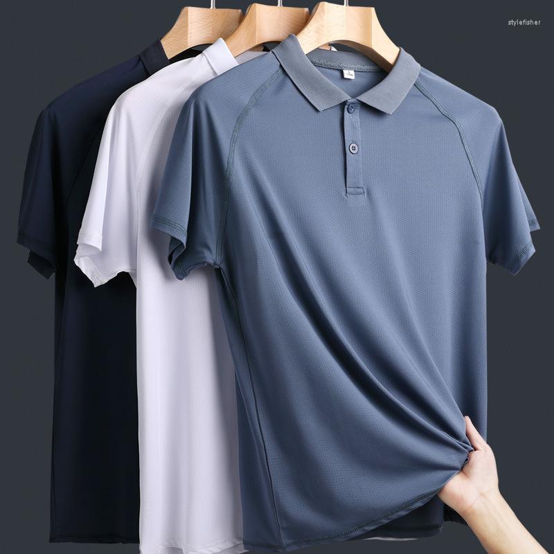 Men's Polos 2022 Polo Shirt Lapel Ice Silk Short Sleeve Summer Top Solid Color Casual Half T-shirt, Black
Men's Polos 2022 Polo Shirt Lapel Ice Silk Short Sleeve Summer Top Solid Color Casual Half T-shirt, Black