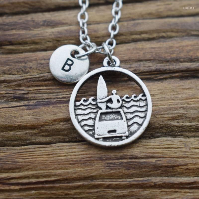 Chains A-Z Alphabet Initial Necklace Surf Boy Girl Seaside Waves Sailboat Pendant Summer Jewelry
Chains A-Z Alphabet Initial Necklace Surf Boy Girl Seaside Waves Sailboat Pendant Summer Jewelry