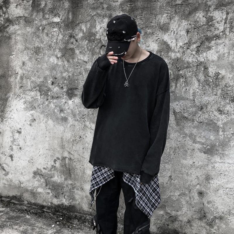 Men's T Shirts Men Vintage Solid Color Long Sleeve T-shirts Oversized Dark Streetwear Goth Graphic Loose Harajuku Cotton Gothic Tees, Black
Men's T Shirts Men Vintage Solid Color Long Sleeve T-shirts Oversized Dark Streetwear Goth Graphic Loose Harajuku Cotton Gothic Tees, Black