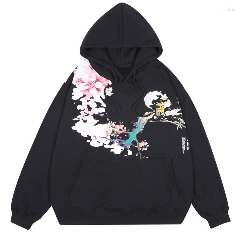 Men's Hoodies 2022 Hip Hop Harajuku Casual Hooded Sweat Shirts Tops Chinese Style Birds Flowers Print Sweatshirts Streetwear, Black
Men's Hoodies 2022 Hip Hop Harajuku Casual Hooded Sweat Shirts Tops Chinese Style Birds Flowers Print Sweatshirts Streetwear, Black