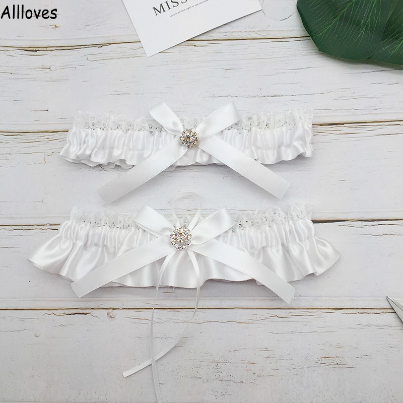 White Ivory Wedding Bridal Garters Set with Rhinestone No Slip Lace Stretchy Garter Elegant Satin Bow for Bride Dress Accessories CL1456, One pair
White Ivory Wedding Bridal Garters Set with Rhinestone No Slip Lace Stretchy Garter Elegant Satin Bow for Bride Dress Accessories CL1456, One pair