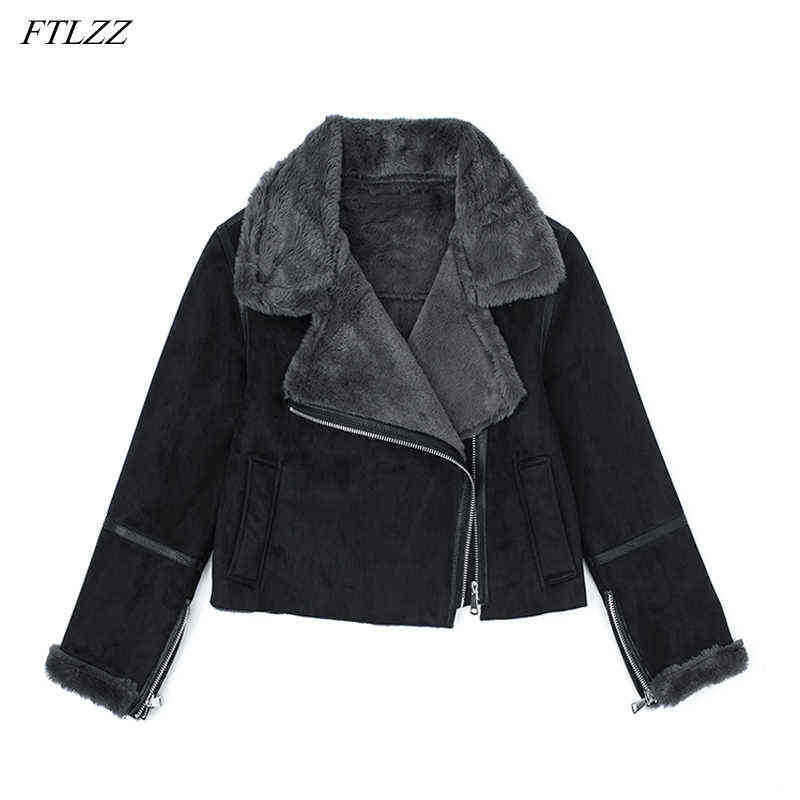 Ftlzz Women Winter Faux Lambskin Short Jacket Women Motorcycle Lapels Pu Leather Jacket Female Zipper Design Splicing Outfit J220727, Black
Ftlzz Women Winter Faux Lambskin Short Jacket Women Motorcycle Lapels Pu Leather Jacket Female Zipper Design Splicing Outfit J220727, Black