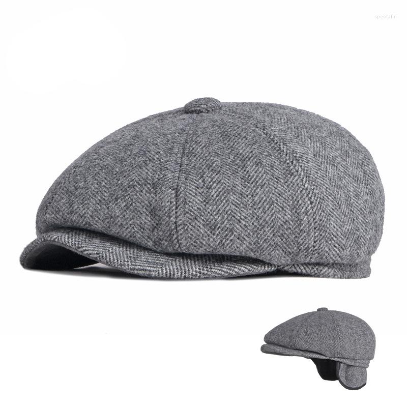 Berets Unisex Autumn Sboy Caps Ear Flaps Men And Women Winter Warm Tweed Octagonal Hat For Male Detective Hats Vintage Chapeau, Coffee
Berets Unisex Autumn Sboy Caps Ear Flaps Men And Women Winter Warm Tweed Octagonal Hat For Male Detective Hats Vintage Chapeau, Coffee