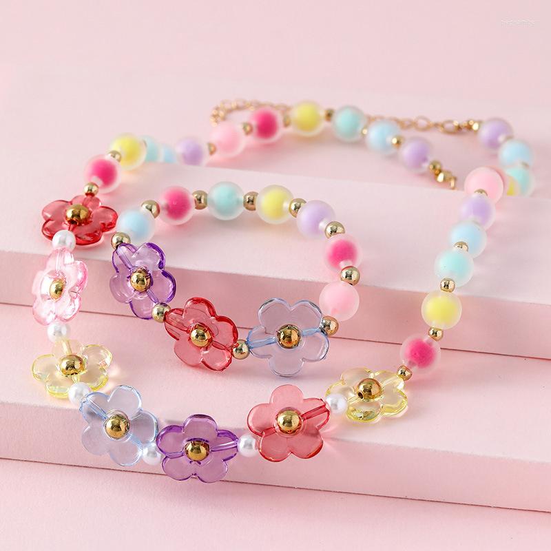 Chains Princess Baby Girl Flower Beaded Chain Necklace With Bracelet Jewelry Set For Girls Daughter Party Birthday Gift
Chains Princess Baby Girl Flower Beaded Chain Necklace With Bracelet Jewelry Set For Girls Daughter Party Birthday Gift