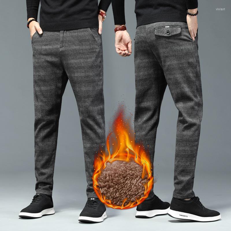 Men's Pants Winter Men's Fleece Plaid Casual Fashion Thicker Velvet Warm Straight Stretch Male Business Work Formal Trousers, Black
Men's Pants Winter Men's Fleece Plaid Casual Fashion Thicker Velvet Warm Straight Stretch Male Business Work Formal Trousers, Black