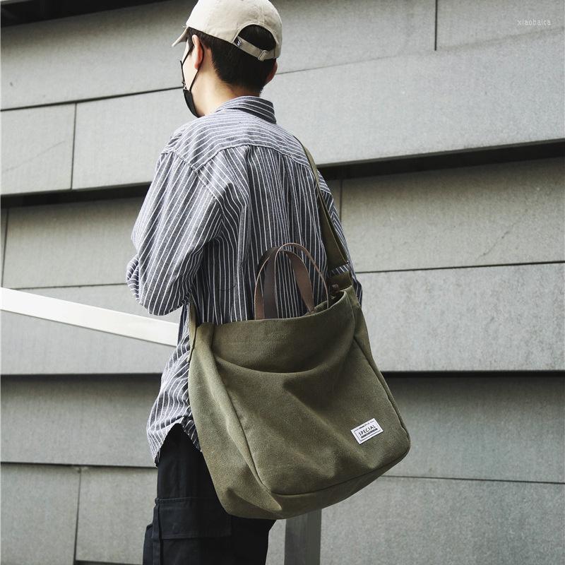 School Bags Canvas Men's Messenger Bag Sports Backpack Large Shoulder Women's Satchel Fashion Trend College Students' Schoolbag, Black
School Bags Canvas Men's Messenger Bag Sports Backpack Large Shoulder Women's Satchel Fashion Trend College Students' Schoolbag, Black