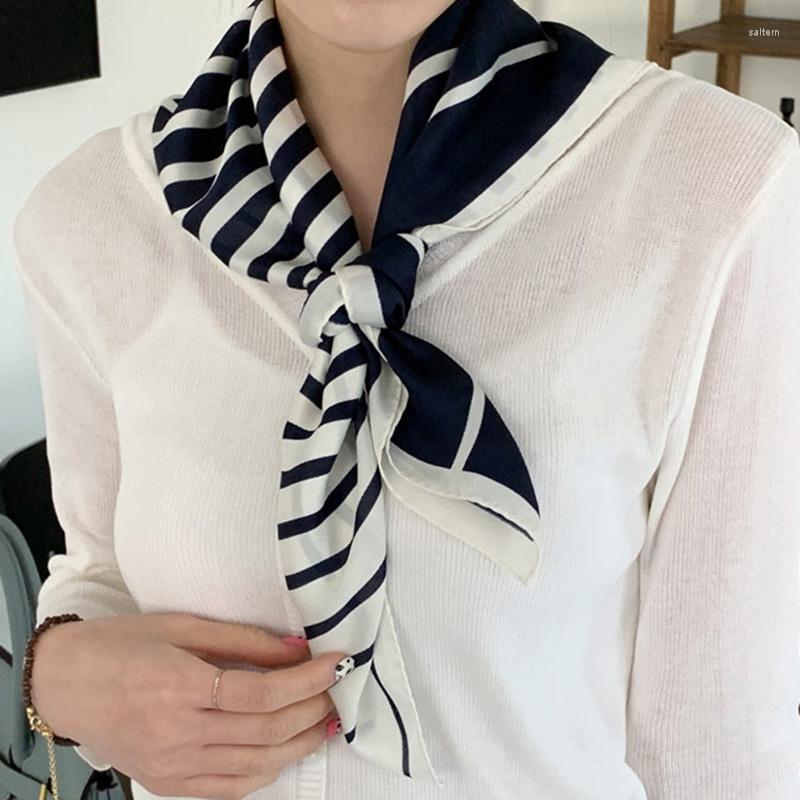 Scarves Spring Summer Simple Stripes Neck Brace False Collar Female Shawl Korean Sun Protection Plain Weave Print Soft Women's Scarf A60
Scarves Spring Summer Simple Stripes Neck Brace False Collar Female Shawl Korean Sun Protection Plain Weave Print Soft Women's Scarf A60