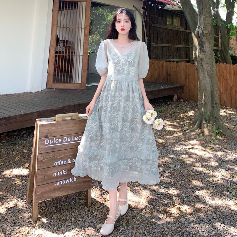 Work Dresses Women Vacation 2 Piece Suit Mesh See Through Dress Floral Chiffon Sundress Two Set Outfit Female Outwear Clothing Summer, Green
Work Dresses Women Vacation 2 Piece Suit Mesh See Through Dress Floral Chiffon Sundress Two Set Outfit Female Outwear Clothing Summer, Green