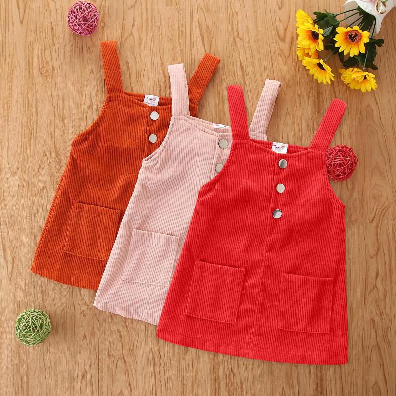 Girl Dresses Infant Kids Solid Sleeveless Casual Overalls Baby Girls Square Collar Suspender Skirt With Pockets Children Corduroy Outfits, Red
Girl Dresses Infant Kids Solid Sleeveless Casual Overalls Baby Girls Square Collar Suspender Skirt With Pockets Children Corduroy Outfits, Red