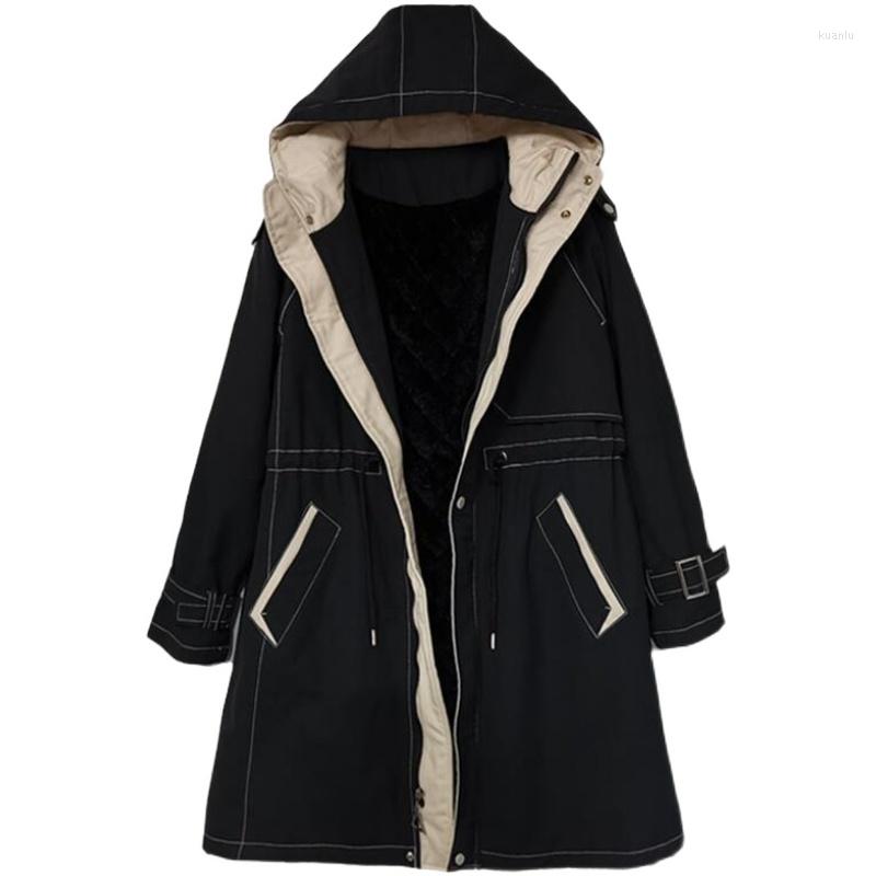 Women's Trench Coats Spring Large Size Women's Clothing Casual Long Lamb Velvet Autumn Winter Cotton-padded Coat Hooded Outwear D957, Beige
Women's Trench Coats Spring Large Size Women's Clothing Casual Long Lamb Velvet Autumn Winter Cotton-padded Coat Hooded Outwear D957, Beige