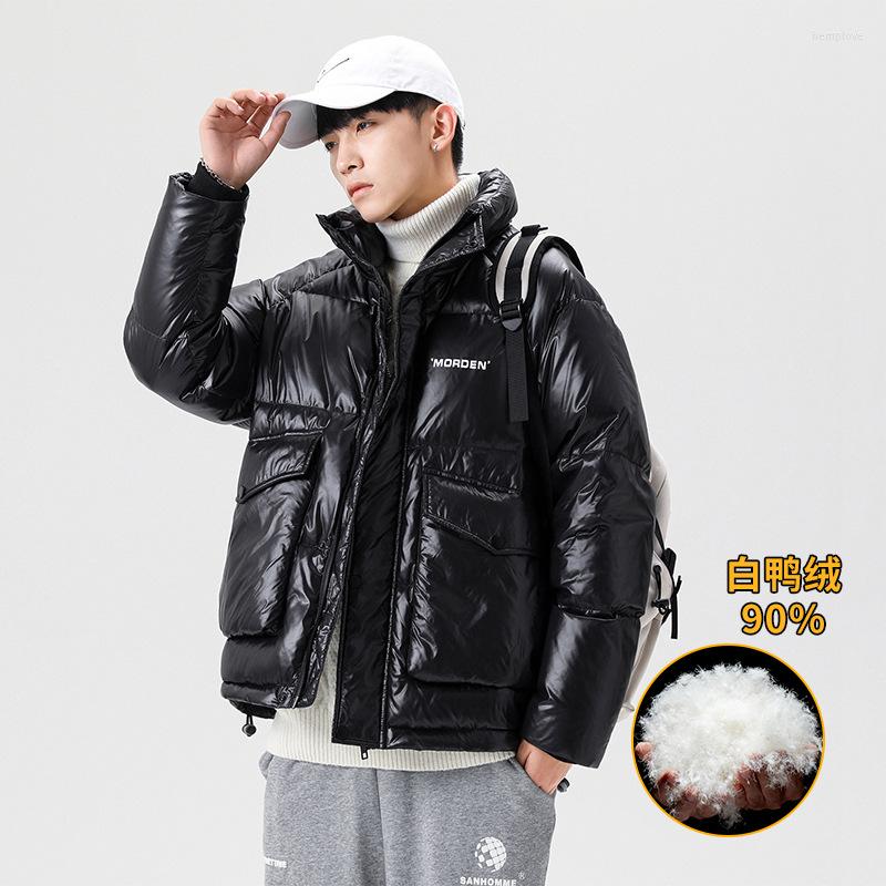 Men's Down High Quality Winter 90% White Duck Jacket Stand Collar Solid Thick Puffy Coat Windbreak Business Casual Warm Outwear, Black
Men's Down High Quality Winter 90% White Duck Jacket Stand Collar Solid Thick Puffy Coat Windbreak Business Casual Warm Outwear, Black
