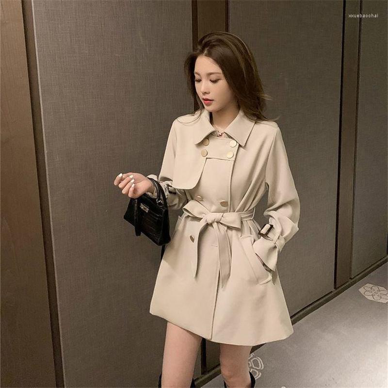 Women' Trench Coats Women Windbreaker Sashes 2022 High-End British Temperament Korean Color Matching Coat Jacket Femme Tops Overwear, Black
Women' Trench Coats Women Windbreaker Sashes 2022 High-End British Temperament Korean Color Matching Coat Jacket Femme Tops Overwear, Black