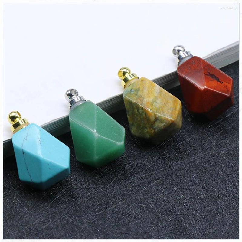 Pendant Necklaces Fashion Mixed Natural Stone Perfume Bottle Essential Oil Diffuser Necklace Rose Quartzs Tiger Eye Polygon Jewelry 3PCS
Pendant Necklaces Fashion Mixed Natural Stone Perfume Bottle Essential Oil Diffuser Necklace Rose Quartzs Tiger Eye Polygon Jewelry 3PCS
