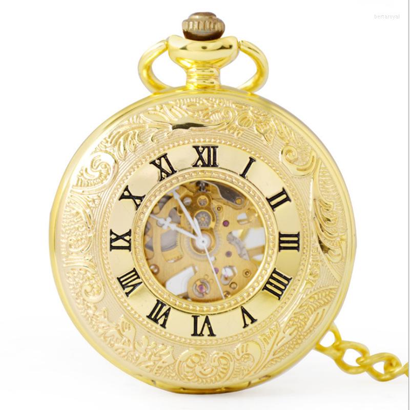 Pocket Watches Luxury Golden Flower Mechanical Watch For Men Women Hollow Skeleton Case Roman Numerals Dial Man Fob Chain Pendant Clock, 09
Pocket Watches Luxury Golden Flower Mechanical Watch For Men Women Hollow Skeleton Case Roman Numerals Dial Man Fob Chain Pendant Clock, 09