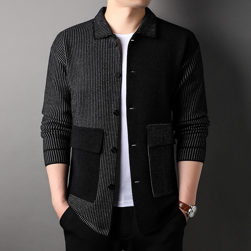 Men's Sweaters Autumn and winter trend stitched sweater coat men's Lapel Korean personalized casual thickened knitted cardigan men's wear 221114, Yellow
Men's Sweaters Autumn and winter trend stitched sweater coat men's Lapel Korean personalized casual thickened knitted cardigan men's wear 221114, Yellow