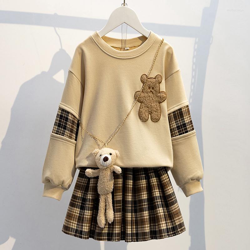 Clothing Sets 2022 Baby Girls Clothes Set Autumn Spring Cartoon Bear Kids Knitted Sweet Outfit Children Top Skirt 2 Pcs Suit, White
Clothing Sets 2022 Baby Girls Clothes Set Autumn Spring Cartoon Bear Kids Knitted Sweet Outfit Children Top Skirt 2 Pcs Suit, White